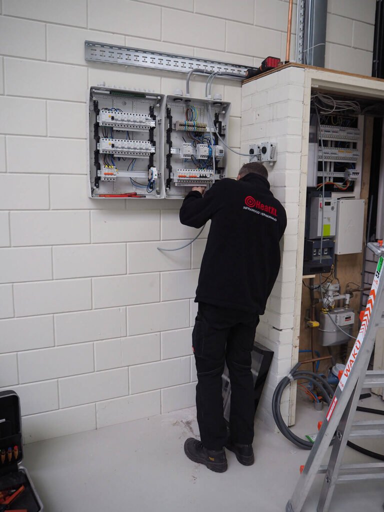 Installatie energiezuinige infrarood verwarming
