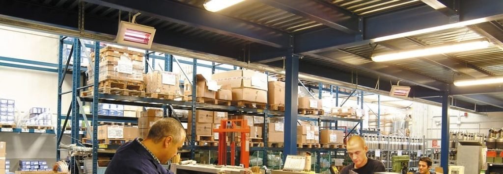 hal verwarmen zonder gas met elektrische infrarood stralers