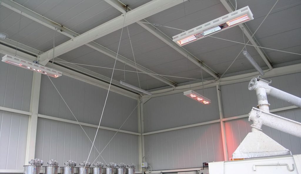 industriele elektrische heaters met infrarood verwarming