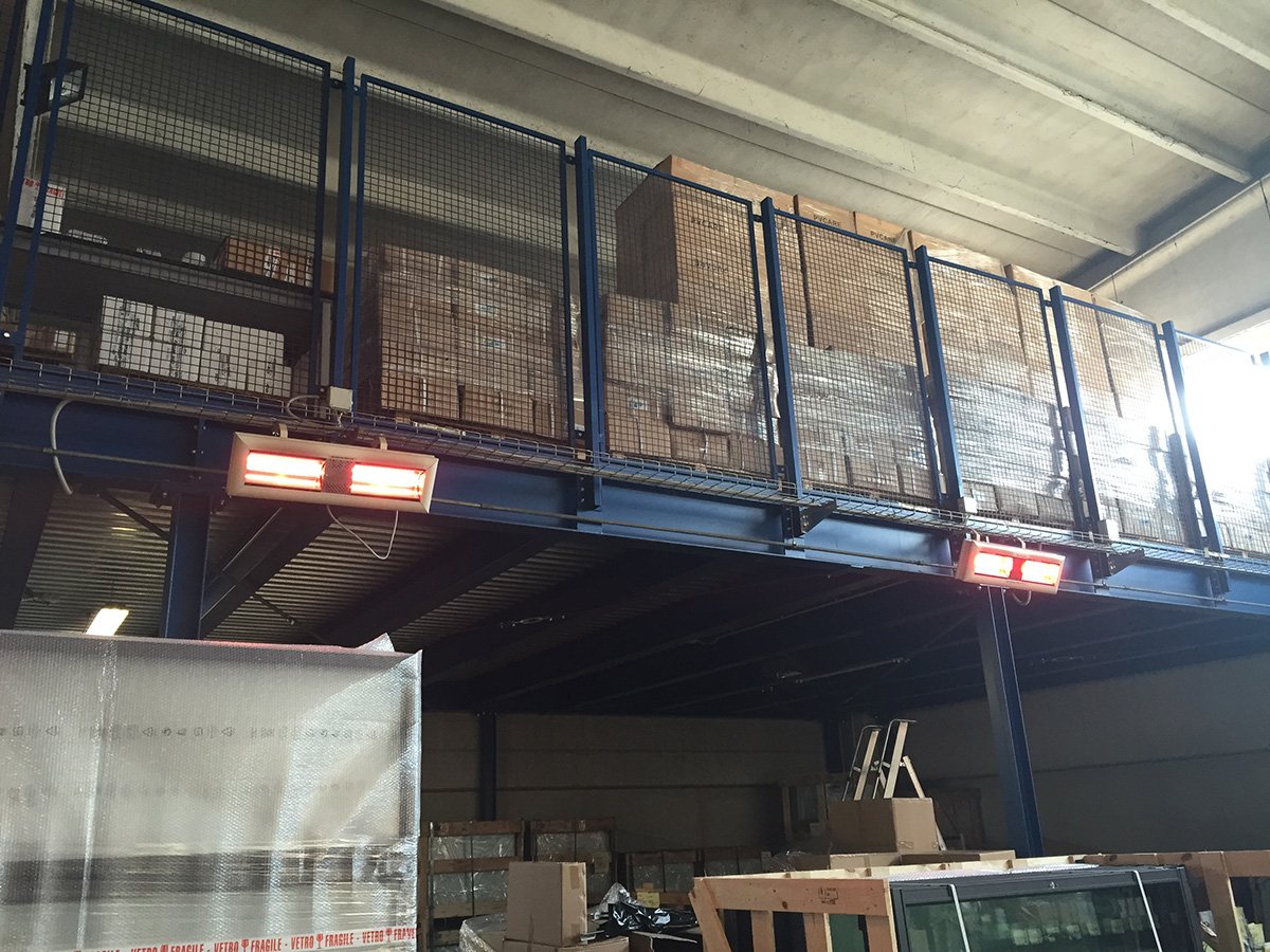 Zuinige infraroodstraler voor werkplaats verwarming met infrarood verwarming