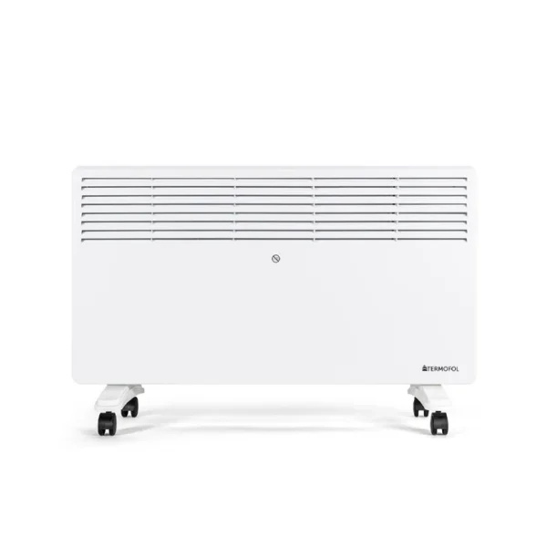 Termofol Elektrische convector met thermostaat 2000 Watt verplaatsvaar vooraanzicht