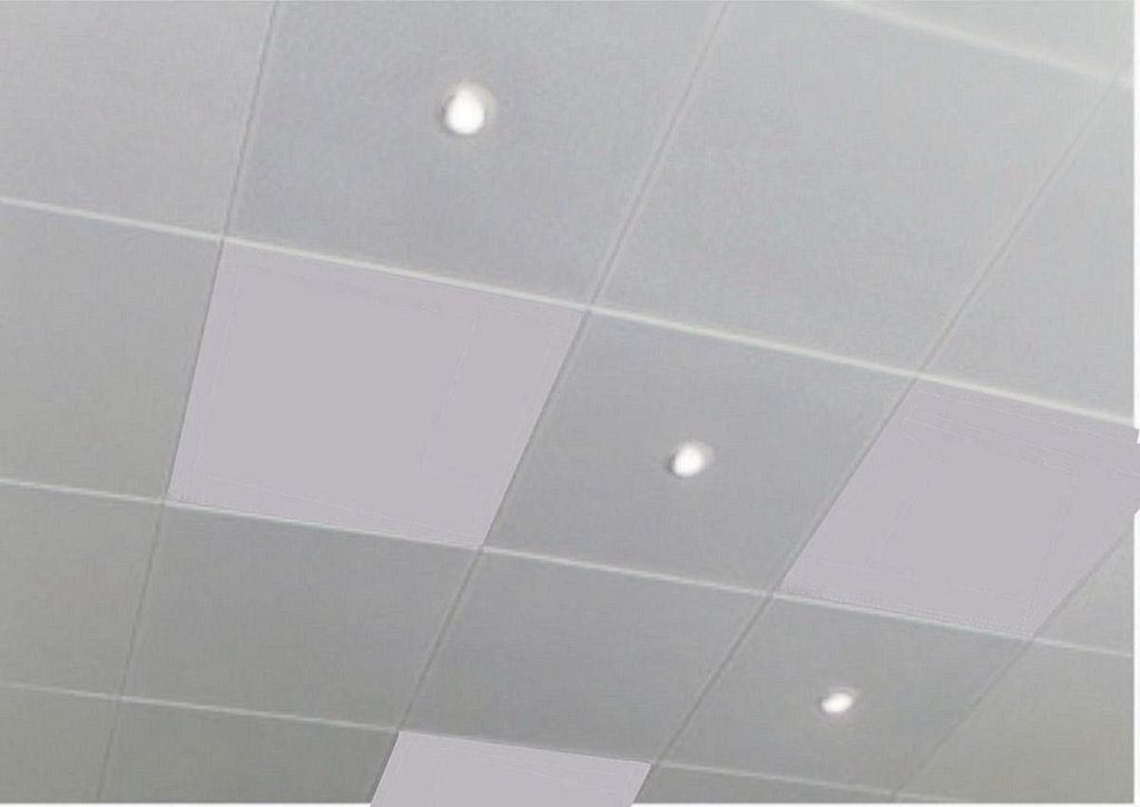 kantoor verwarming in systeem plafond