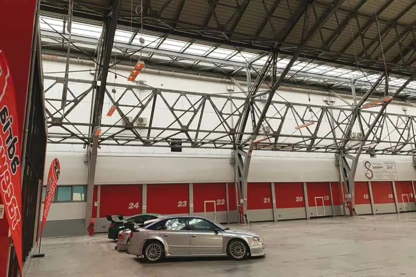 showroom verwarmen met elektrische infrarood verwarming