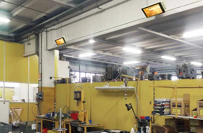 werkplaats verwarming werkplek