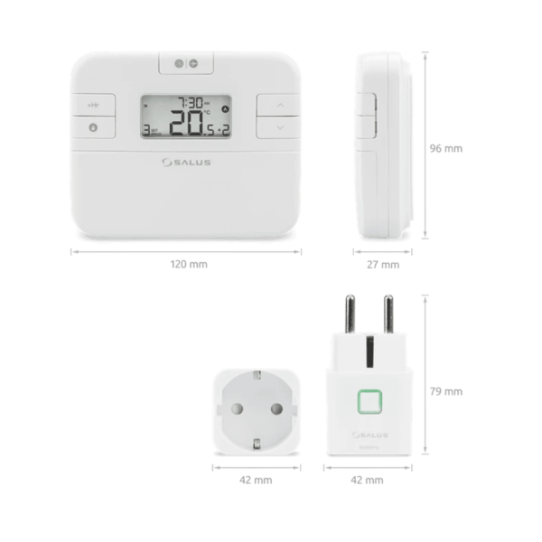 Salus Digitale thermostaat met plug-in ontvanger RT510SPE-RF voor infrarood panelen 4