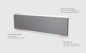 Welltherm werkplek en kassa verwarming met dimmer 100 watt-2