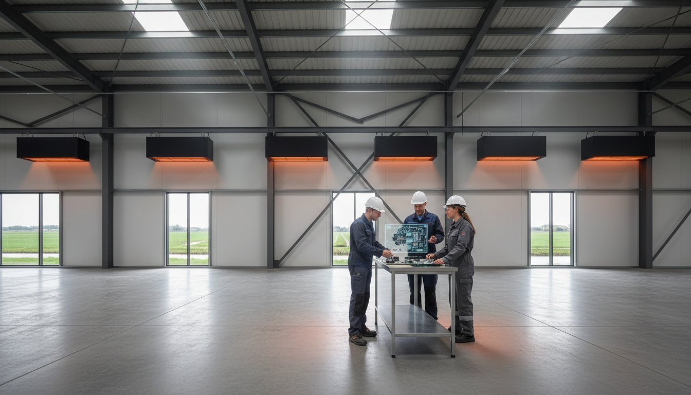 Industrie verwarming: De complete gids voor efficiënt en gasloos verwarmen in 2026