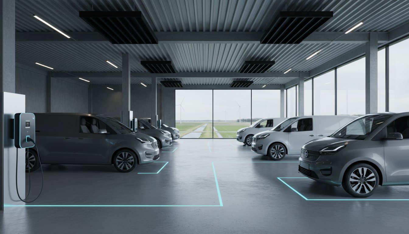 Slim laden van elektrische voertuigen en verwarming: Optimale energie-efficiëntie voor bedrijfshallen