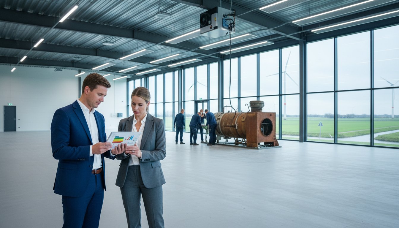 Stappenplan overstap naar gasloos verwarmen voor bedrijfshallen en industrie (2026)