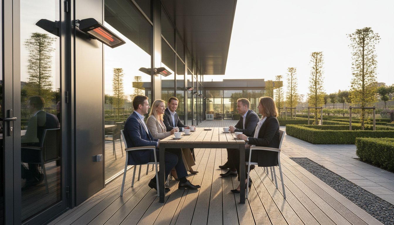 Terrasverwarming voor de bedrijfskantine: De zakelijke koopgids voor 2026