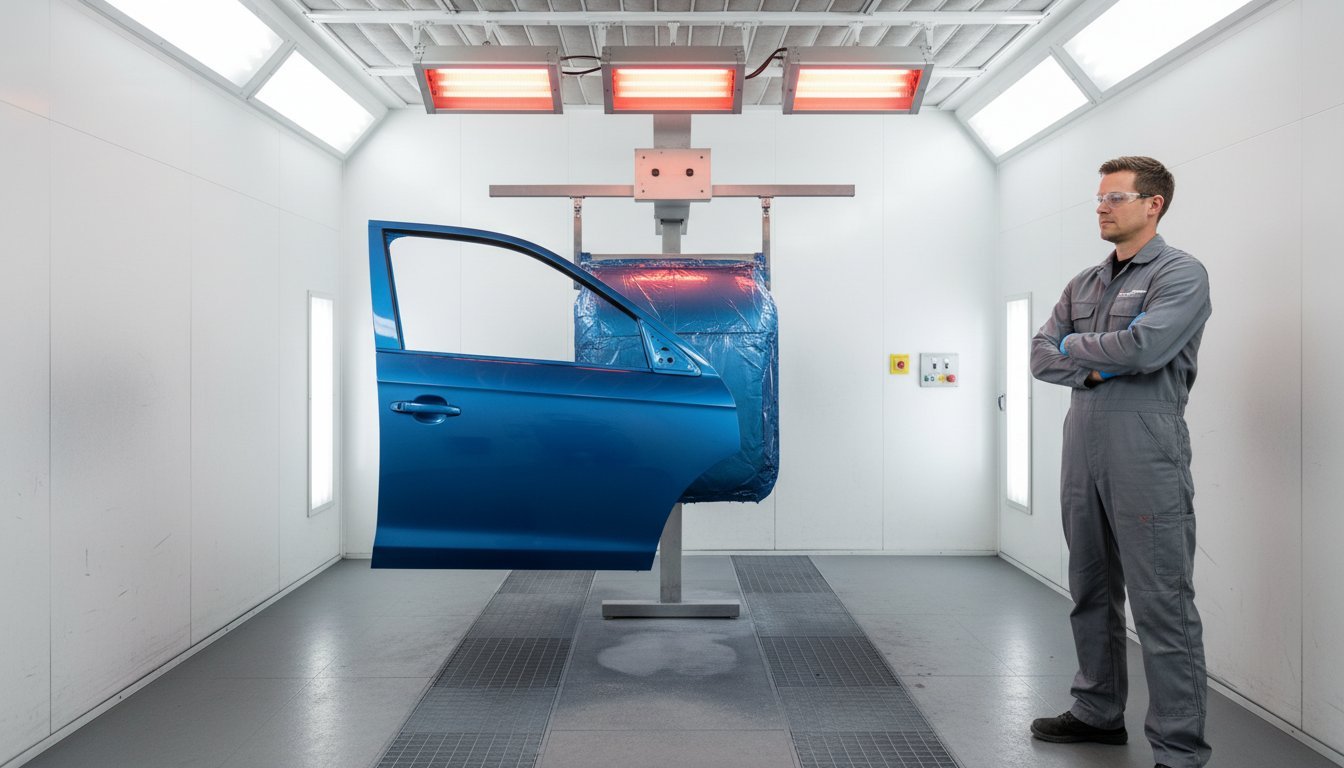 Verwarming voor spuiterij of cabine: Efficiënte infraroodoplossingen voor droogprocessen