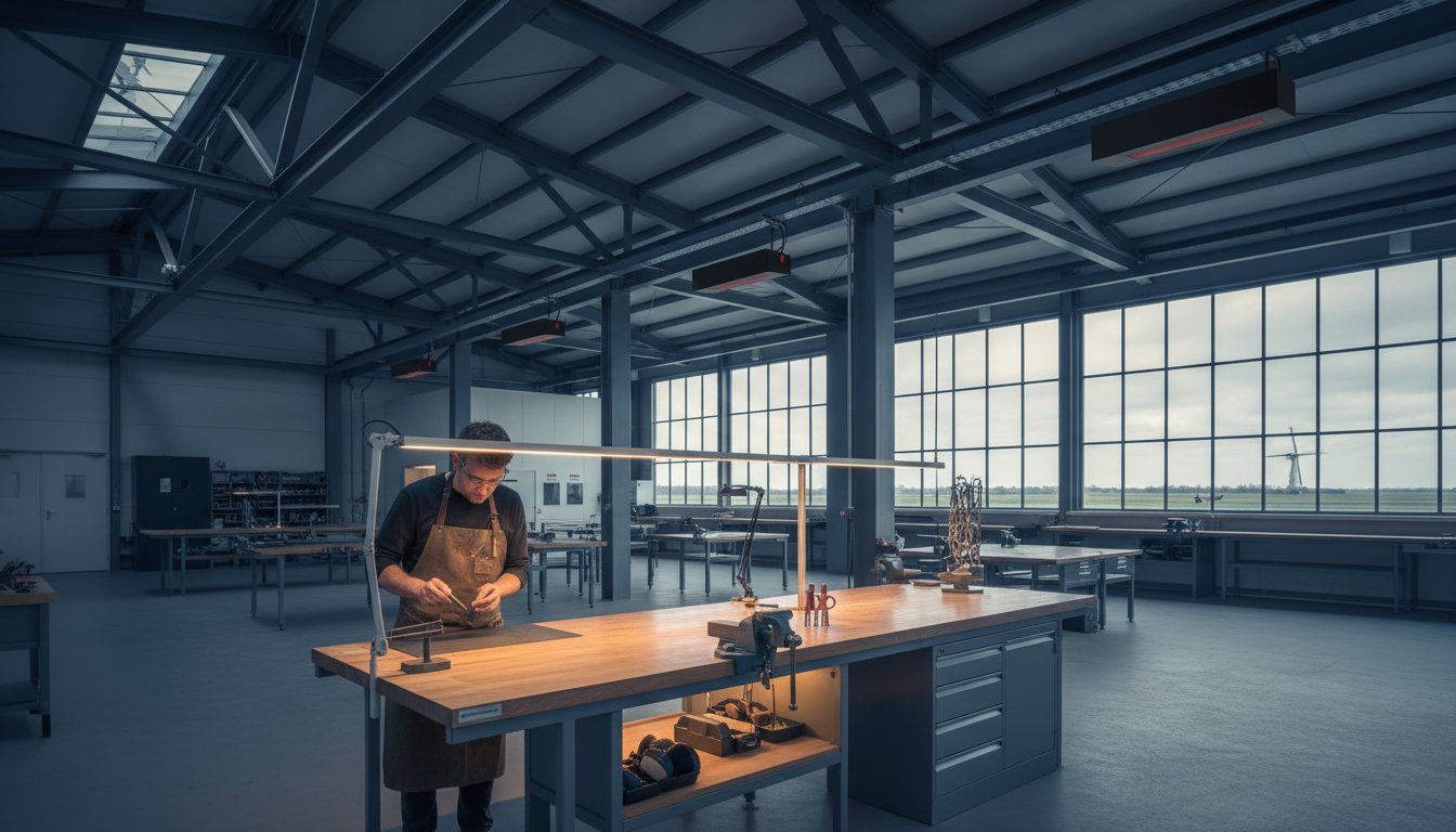 Elektrische werkplaatsverwarming: Efficiënt & Duurzaam