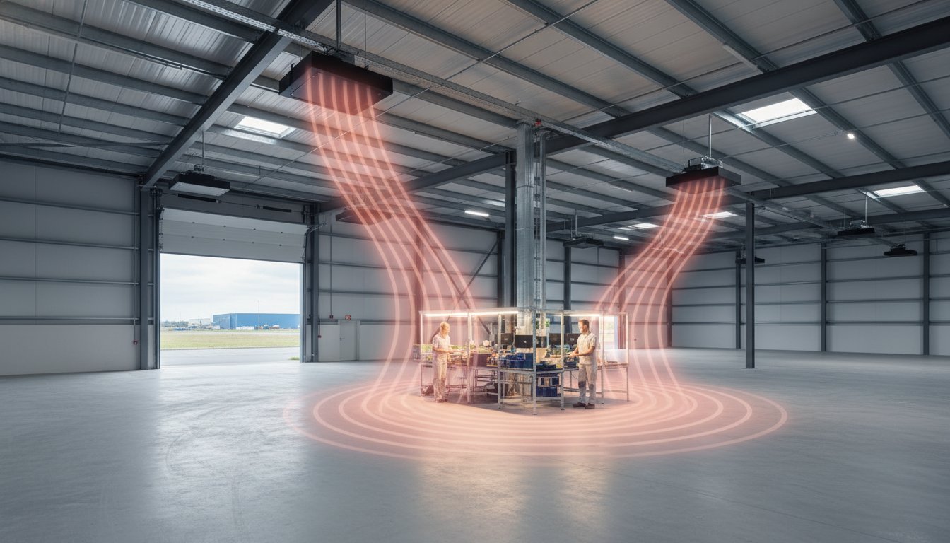 Efficiënte infrarood verwarming voor uw magazijn