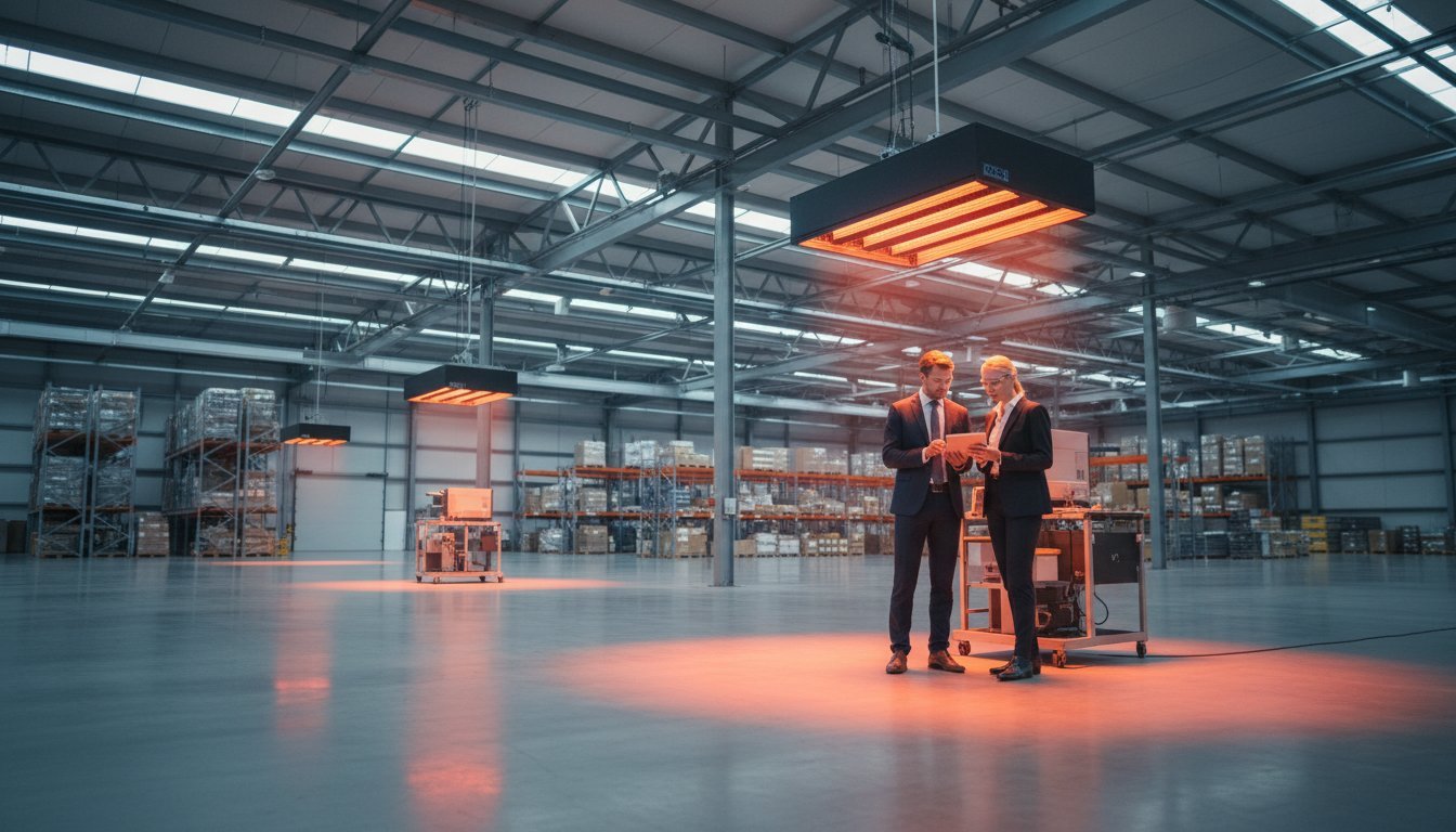 Grote ruimte elektrisch verwarmen: Strategieën voor industriële efficiëntie