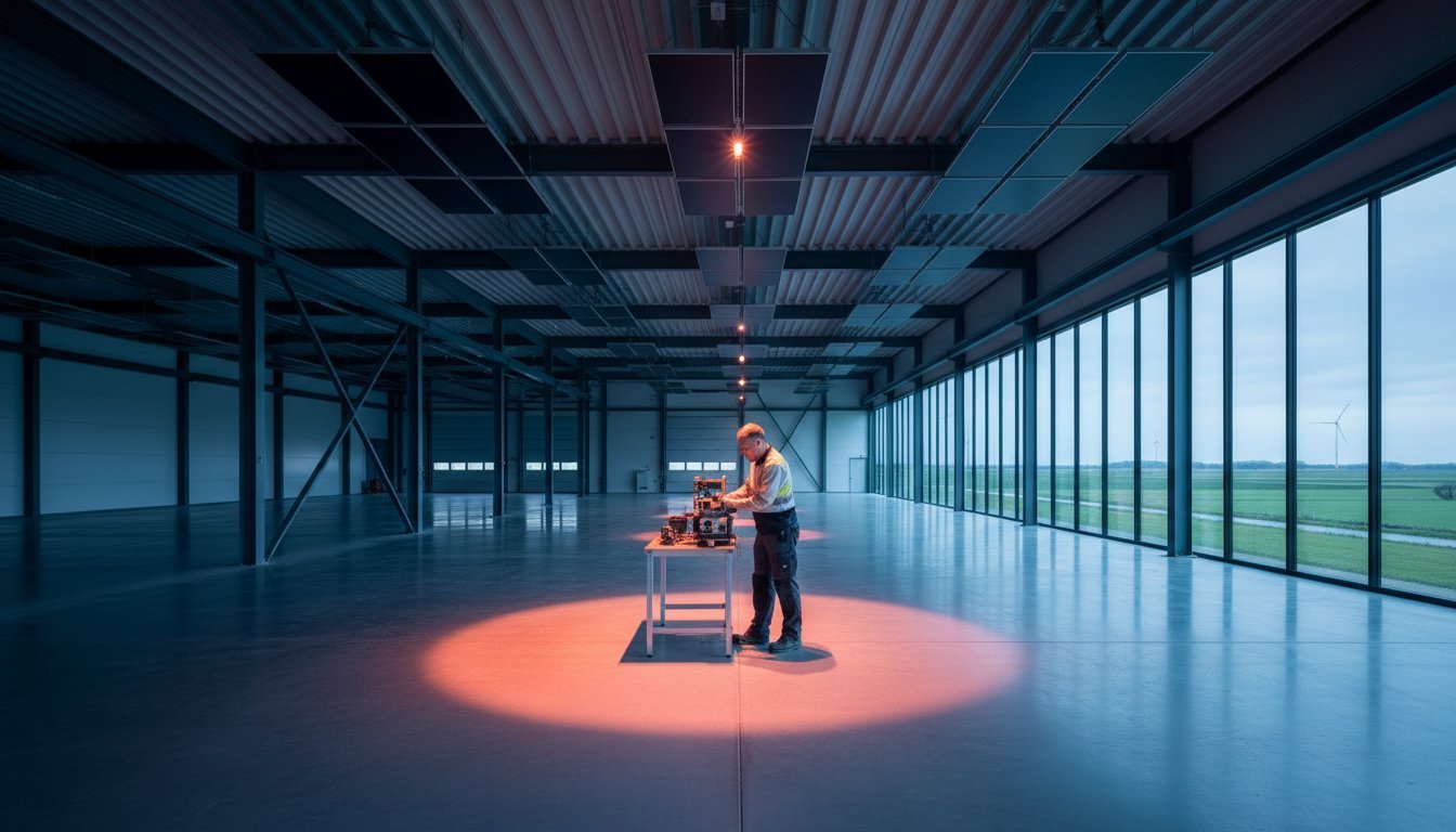 Infrarood verwarming industrieel: De gids voor gasloze bedrijfshallen in 2026