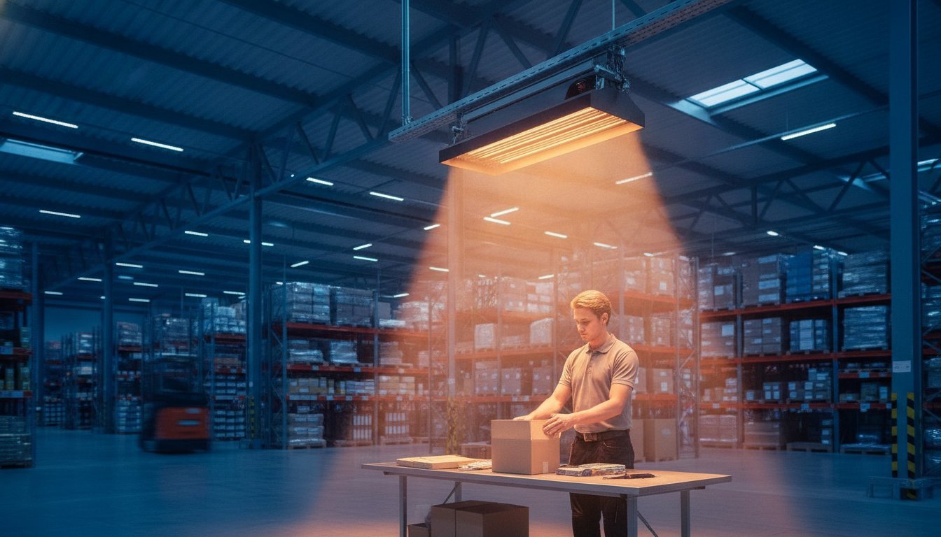Werkplekverwarming voor inpaktafels: efficiënte oplossingen voor logistieke centra