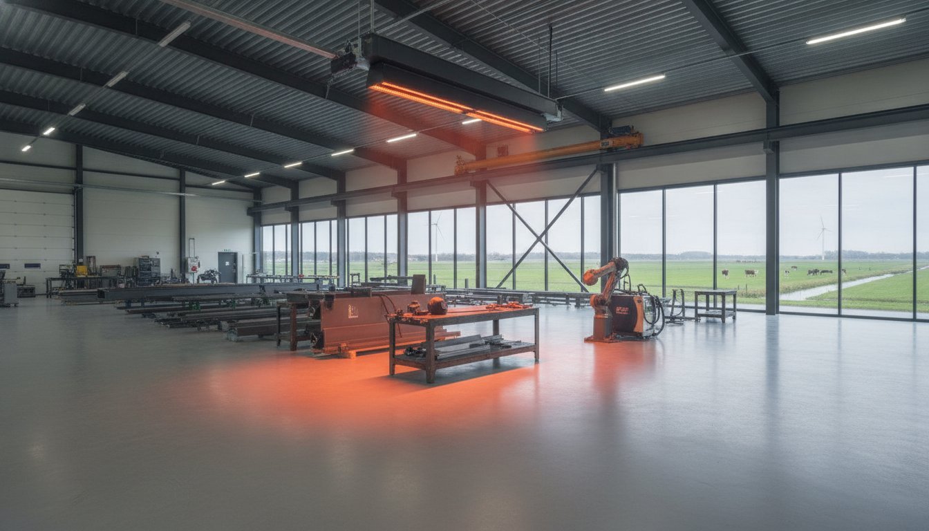 Verwarming voor las- en constructiewerkplaats: efficiënte oplossingen voor 2026