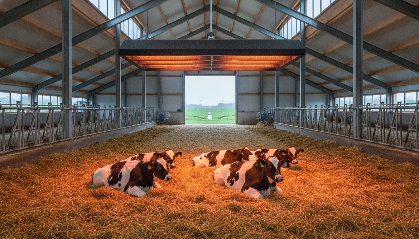 Efficiënte infrarood verwarming voor uw stal: De gids