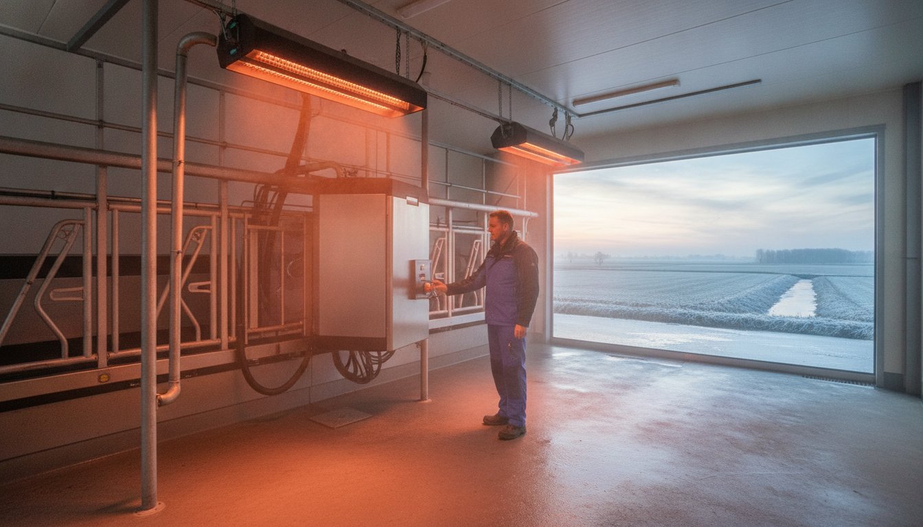 Verwarming melkstal: Optimaal comfort met infrarood